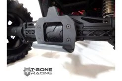 12022 | T-Bone Racing Black Axial Yeti XL Rear Differential Skid Plate Set