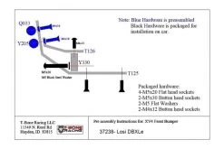 37238 | T-Bone Racing Black DBXL-E XV4 Front Bumper -T-Bone Racing Sales Store TBO 37238 05 1200x800 1