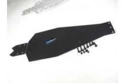 62006 | T-Bone Racing Black Traxxas Rustler XL5/VXL FLM CS & Delrin Chassis Skid Plate Set -T-Bone Racing Sales Store TBO 62006 53 1200x800 1