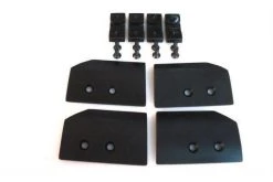 62075 | T-Bone Racing Black Traxxas Slash 4x4 Front & Rear Suspension Arm A-Skid Plate Set