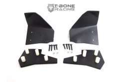 62104 | T-Bone Racing Black Traxxas X-Maxx Front Suspension Arm A-Skid Plate Set