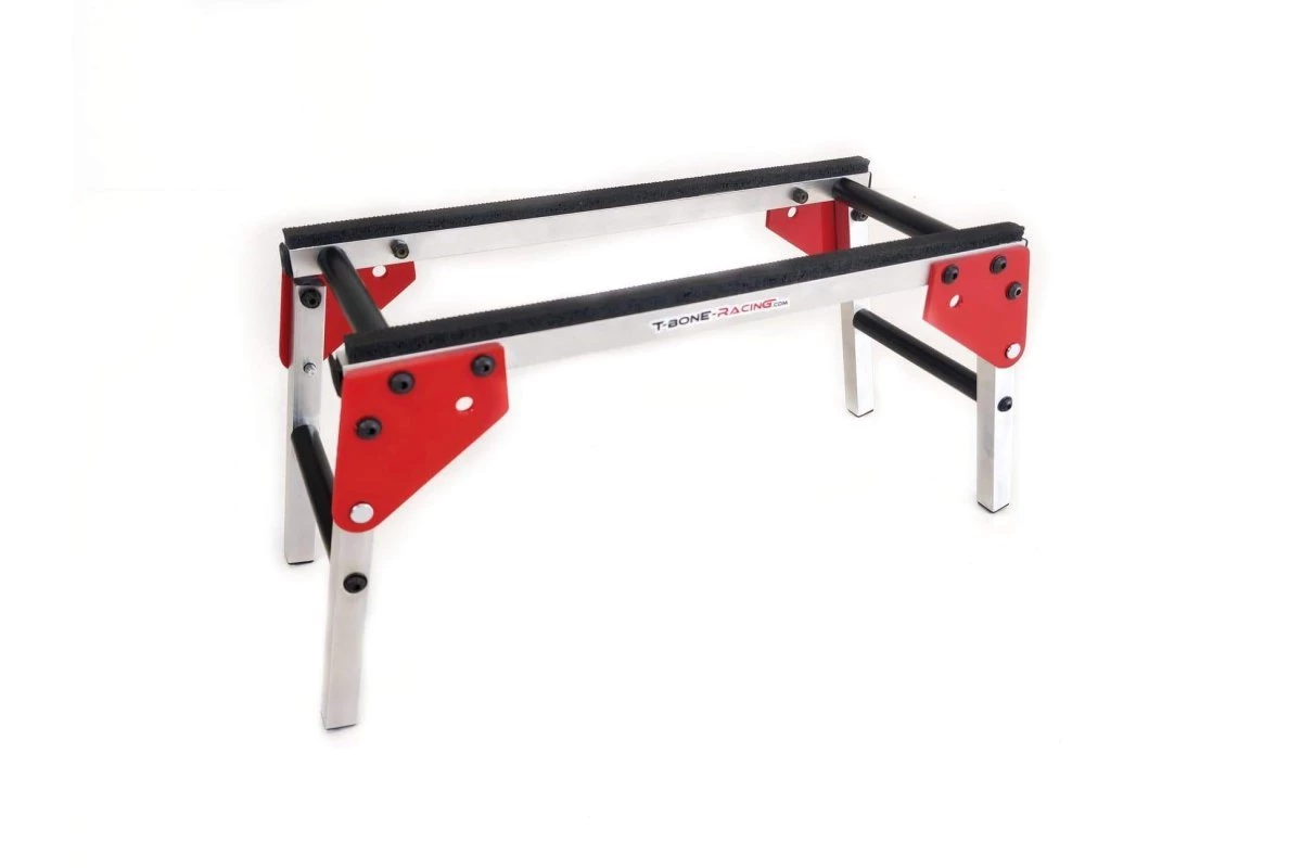 85101A | T-Bone Racing Red 1/10, 1/8 & 1/5 Scale Collapsible Car Stand 3 85101A | T-Bone Racing Red 1/10, 1/8 & 1/5 Scale Collapsible Car Stand